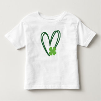 Camiseta Infantil St. Patrick's Day Heart Design T-shirt