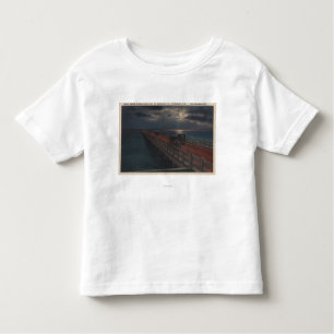 Camiseta Infantil St Petersburg, FL - vista enluarada de Gandy