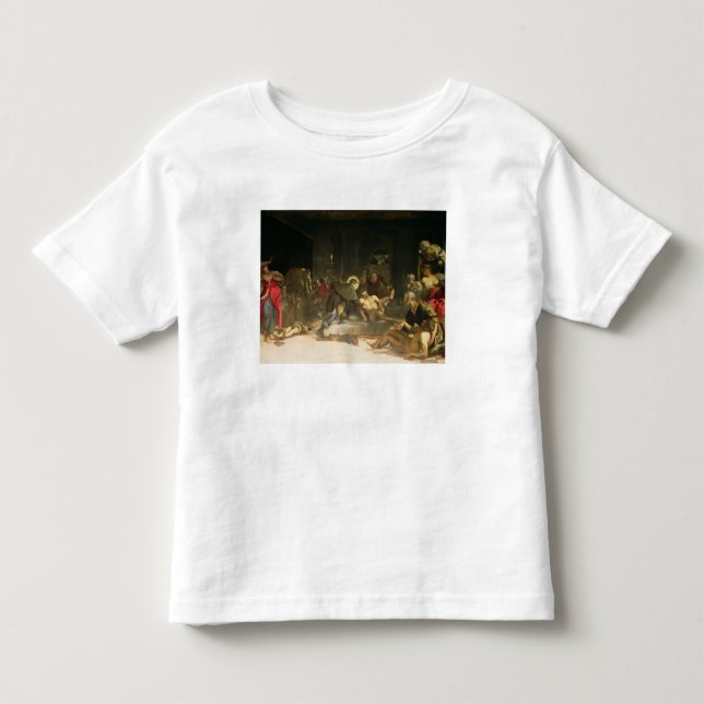 Camiseta Infantil St. Roch que cura o praga (Frente)