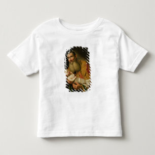 Camiseta Infantil St. Simeon que apresenta o cristo infantil