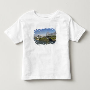 Camiseta Infantil Story Bridge, Rio Brisbane, e Canguru