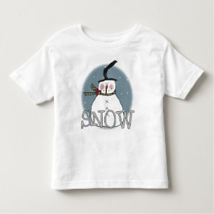 Camiseta Infantil Stovepipe Hat Snowman T-shirts e presentes
