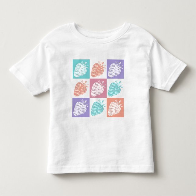 Camiseta Infantil Strawberries Colorful Summer (Frente)