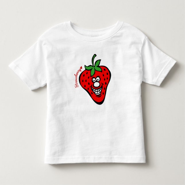 Camiseta Infantil Strawberry *Kids White Tee (Frente)