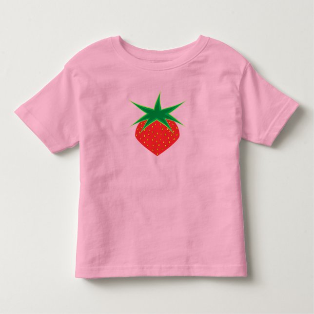 Camiseta Infantil Strawberry Toddler T-Shirt (Frente)