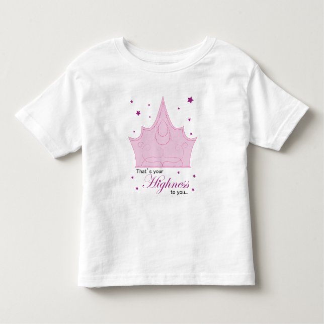 Camiseta Infantil Sua Alteza (Frente)