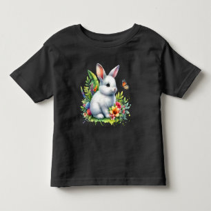 Camiseta Infantil Sublimação do Coelho Animal da Fazenda Bebê Clipar