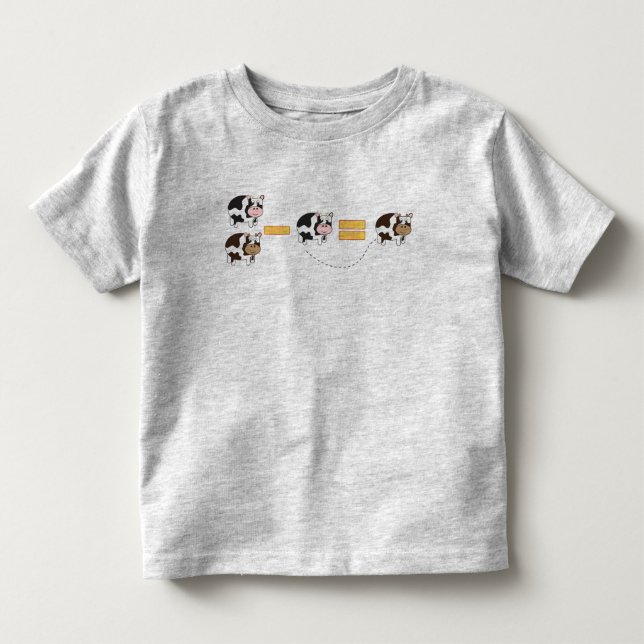 Camiseta Infantil Subtração da vaca (Frente)
