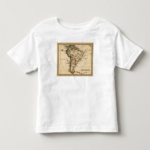 Camiseta Infantil Sul - mapa americano