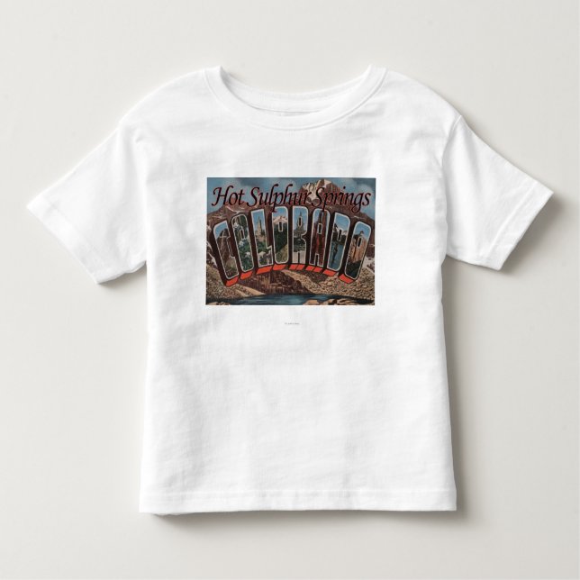 Camiseta Infantil Sulphur Springs quente, Colorado (Frente)