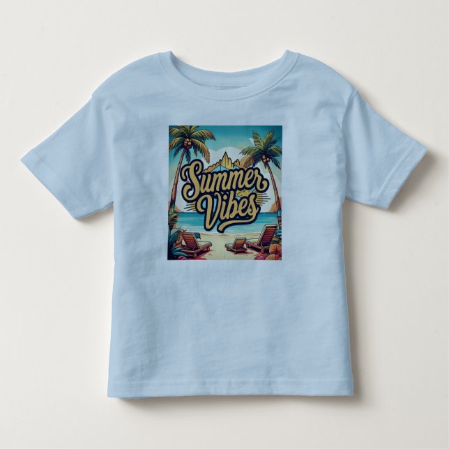 Camiseta Infantil Summer Vibes (Frente)