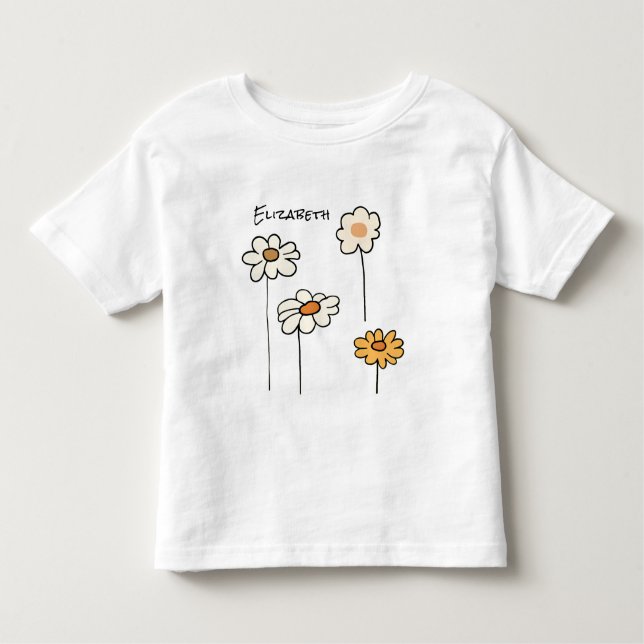 Camiseta Infantil Summertime Daisies (Frente)