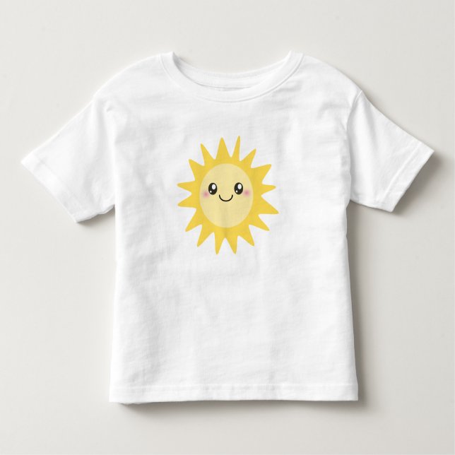 Camiseta Infantil Sun feliz bonito (Frente)
