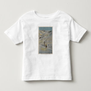 Camiseta Infantil Sun Valley, cena de IDMountain, elevadores de