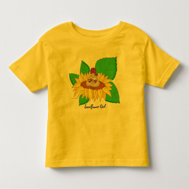 Camiseta Infantil Sunflower Girl Ucraniana (Frente)