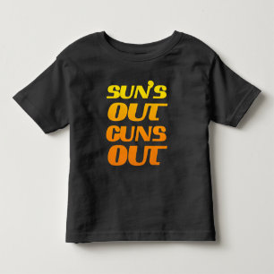 Camiseta Infantil Suns Out Guns Out Fitness e Academia