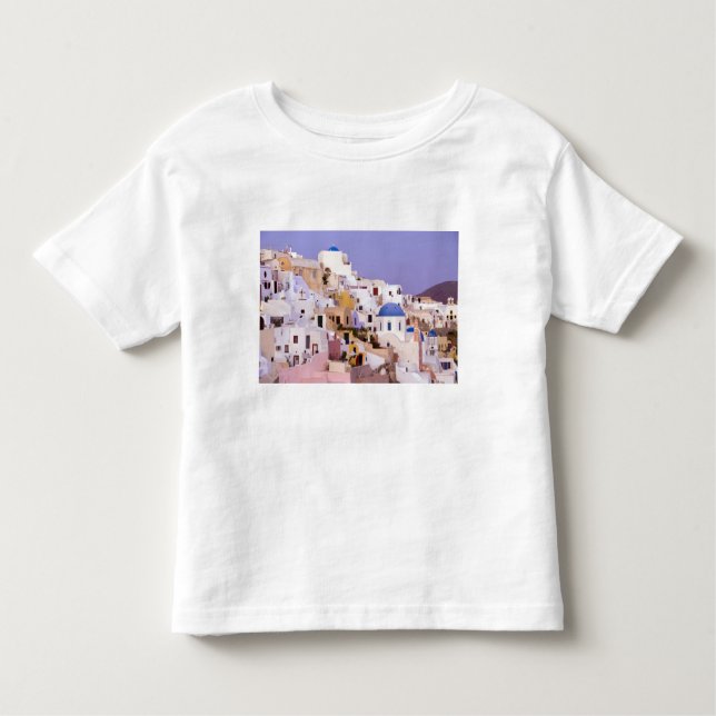 Camiseta Infantil Sunset at Oil, Santorini 2 (Frente)