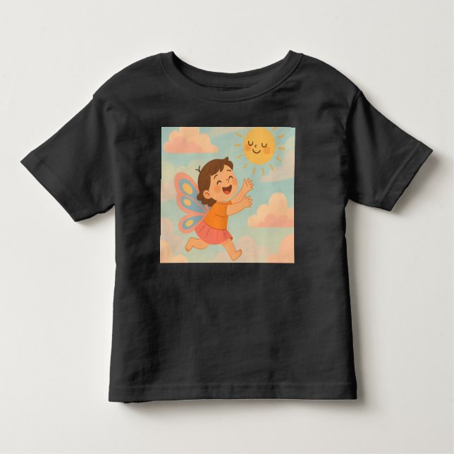 Camiseta Infantil Sunshine Chaser - Dreamy Summer Tee para Crianças (Frente)