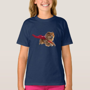Camiseta Infantil Super-Herói Chow Chow Fofo