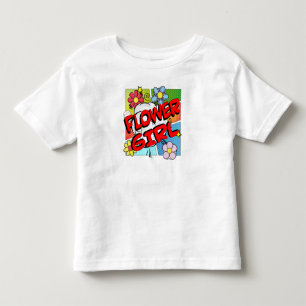 Camiseta Infantil Super Herói Flor Girl