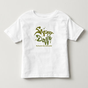 Camiseta Infantil Super Pai Herói para Crianças