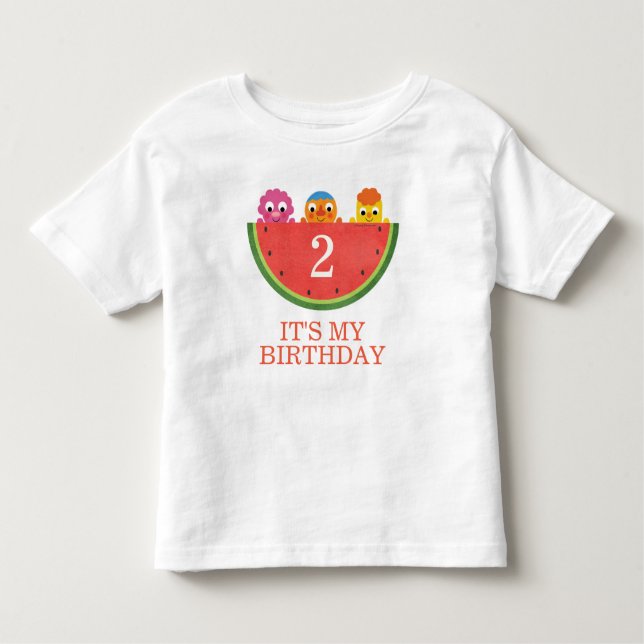 Camiseta Infantil Super Simples | Partido Noodle & Pals Watermelon (Frente)