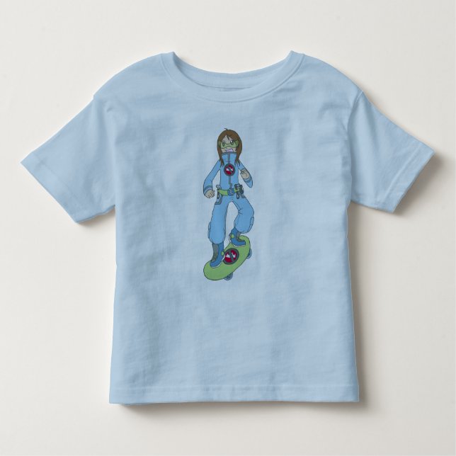 Camiseta Infantil Super Tool Lula toddler Ringer tee (Frente)