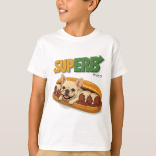 Camiseta infantil SUPERB French Bulldog Fofo – Div