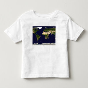 Camiseta Infantil Superfície da terra, água pouco profunda, e