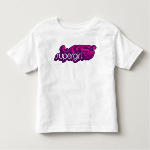 Camiseta Infantil Supergirl Groovy Name e S-Shield