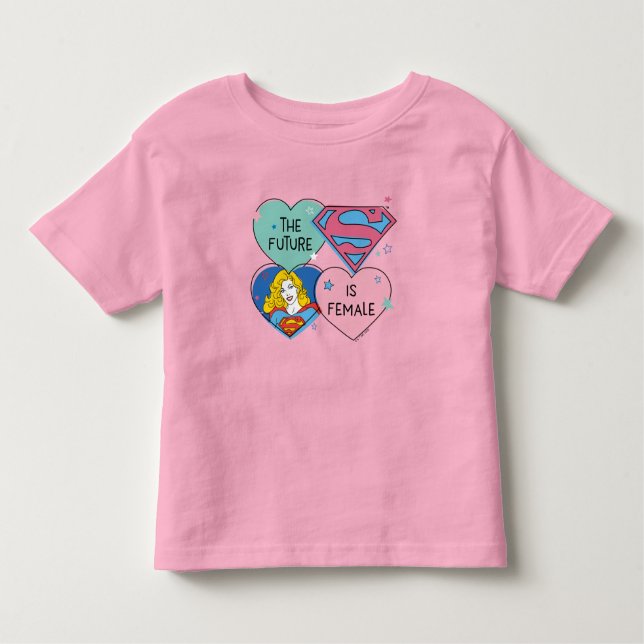 Camiseta Infantil Supergirl Out Of This World Retro Graphic (Frente)
