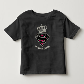 Camiseta Infantil Supergirl S-Shield "Ajustado Por Uma Rainha"