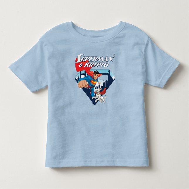 Camiseta Infantil Superman & Krypto Voam (Frente)