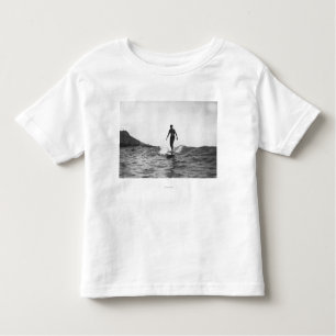 Camiseta Infantil Surfar no surfista de Honolulu Havaí Longboard