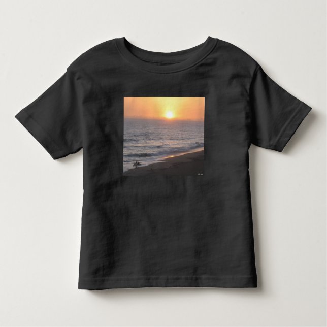 Camiseta Infantil Surfistas Sunset (Frente)