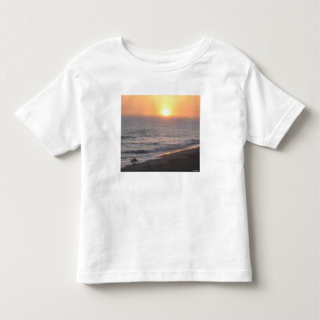 Camiseta Infantil Surfistas Sunset (Frente)