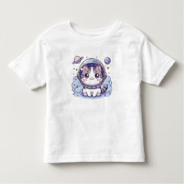 Camiseta Infantil süße niedliche Katze für Mädchen und Kleinkinder