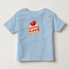 Camiseta Infantil Sweet Delight: Morango Amortecido brilhante