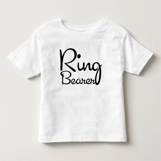 Camiseta Infantil Sweetheart Ring Bearer Toddler T-Shirt (Frente)