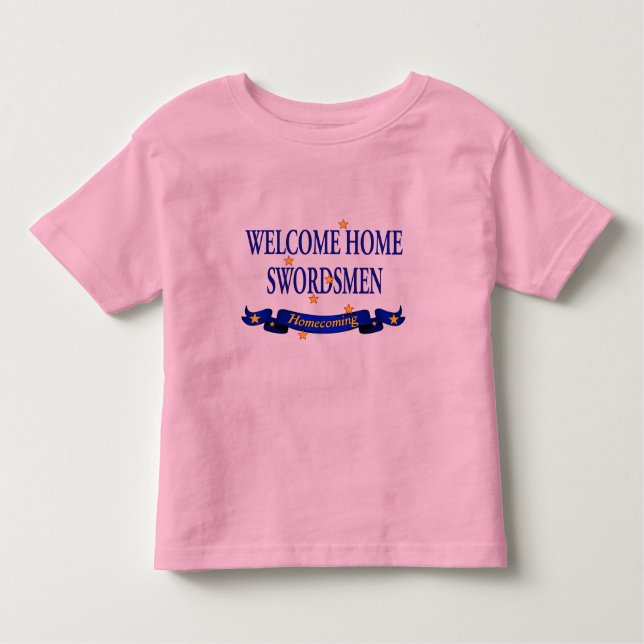 Camiseta Infantil Swordsmen Home bem-vindos (Frente)