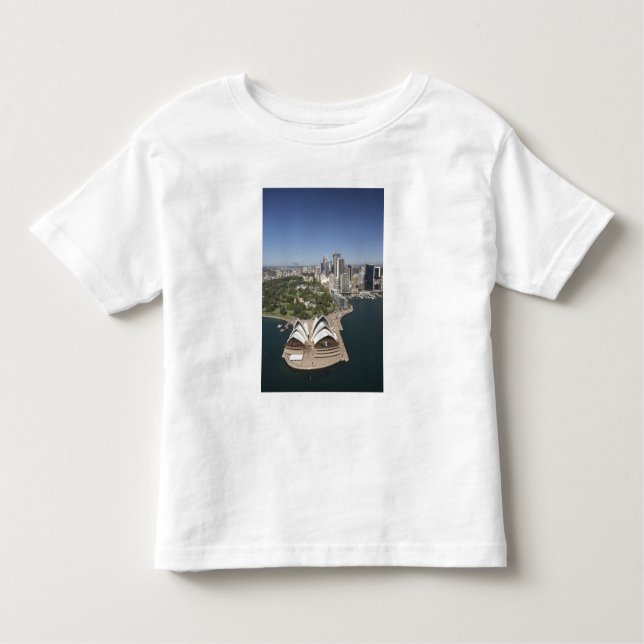 Camiseta Infantil Sydney Opera House, Royal Botanic Gardens, CBD (Frente)
