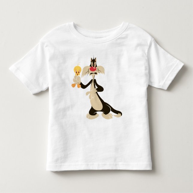 Camiseta Infantil SYLVESTER™ com TWEETY™ (Frente)