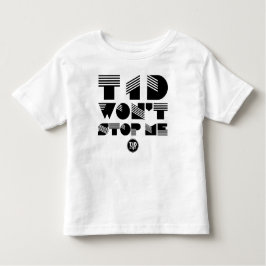 Camiseta Infantil T1d não me parará (os trabalhos de arte pretos)