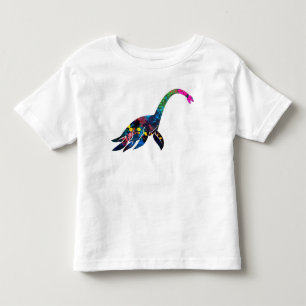 Camiseta Infantil T abstrato do bebê de Dino do mar
