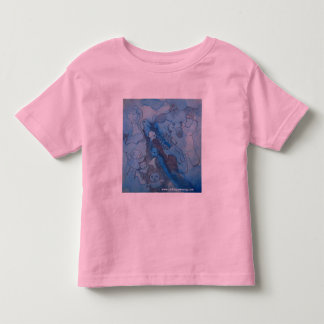 Camiseta Infantil T azul dos elefantes