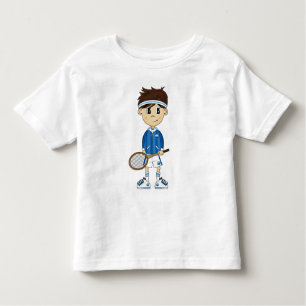 Camiseta Infantil T bonito do menino do tênis