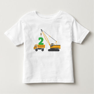 Camiseta Infantil T da construção do segundo aniversário