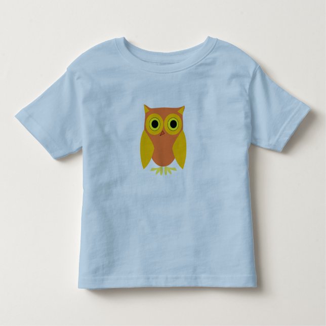 Camiseta Infantil T da criança da coruja pequena (Frente)