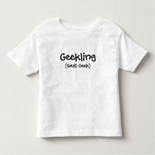 Camiseta Infantil T da criança de Geekling (geek pequeno)