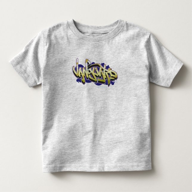Camiseta Infantil T da criança do estilo dos grafites da vanguarda (Frente)
